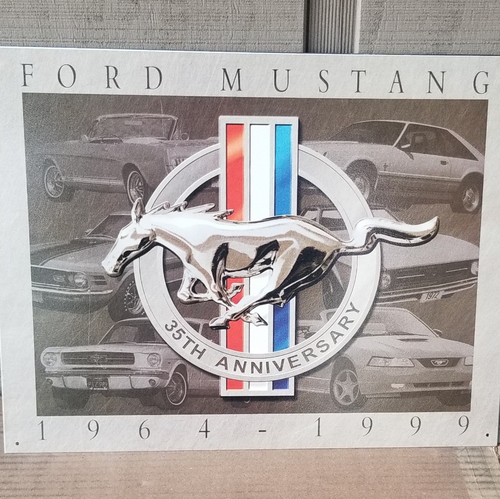 Ford Mustang Metal Sign